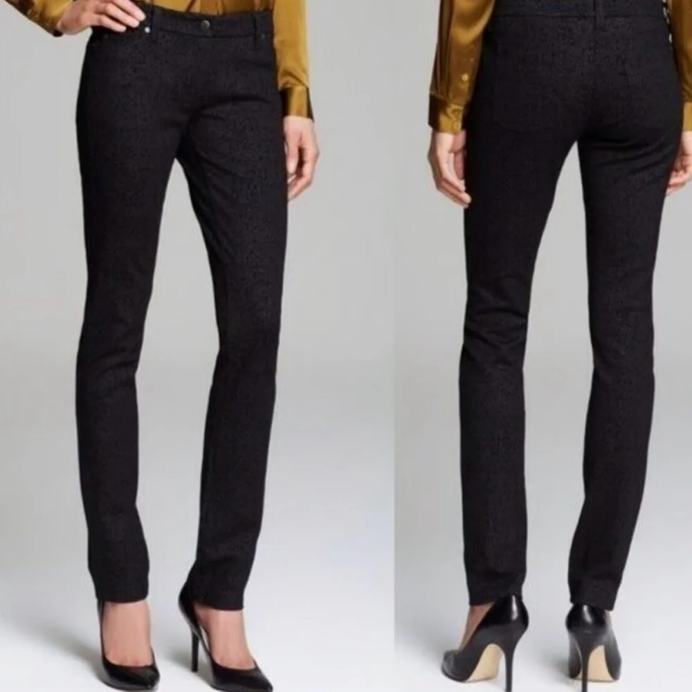 Eileen Fisher Black Textured Pants size 10 no signs of wear